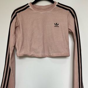 Adidas long sleeve crop top